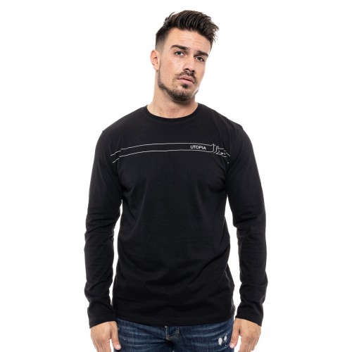 Μπλούζα Biston Μακρυμάνικη 46-206-023 Black Μπλούζα Biston Μακρυμάνικη 46-206-023 Black