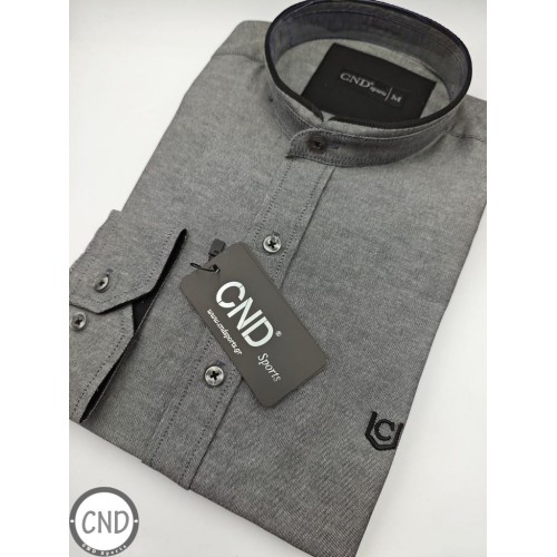 Πουκάμισο Μάο CND Sports 555-4 Grey