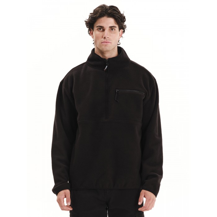 Half Zip Emerson 252.EM28.06 Black Ζακέτες