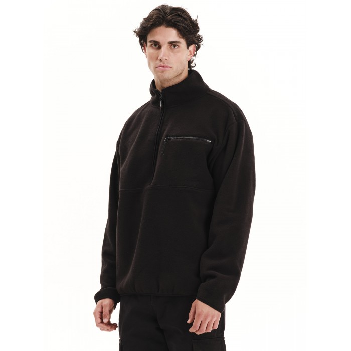 Half Zip Emerson 252.EM28.06 Black Ζακέτες