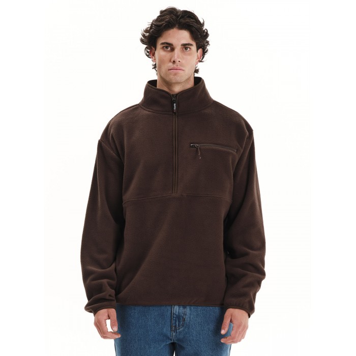 Half Zip Emerson 252.EM28.06 D.Brown Ζακέτες