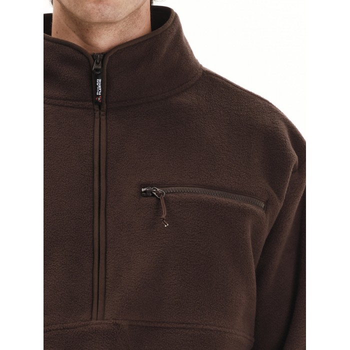 Half Zip Emerson 252.EM28.06 D.Brown Ζακέτες