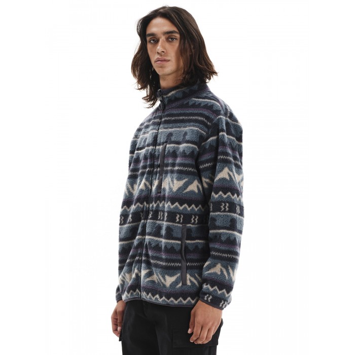 Ζακέτα Sherpa Emerson 252.EM290.122 PR548 OFF BLACK Φούτερ