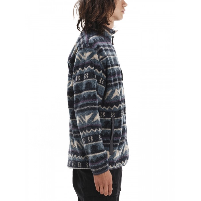 Ζακέτα Sherpa Emerson 252.EM290.122 PR548 OFF BLACK Φούτερ