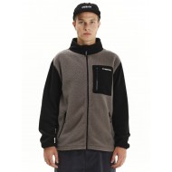 Ζακέτα Sherpa Emerson 252.EM290.27 D. GREY/BLACK