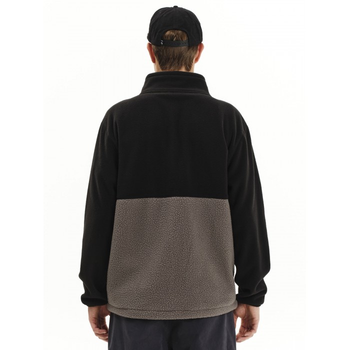 Ζακέτα Sherpa Emerson 252.EM290.27 D. GREY/BLACK Φούτερ