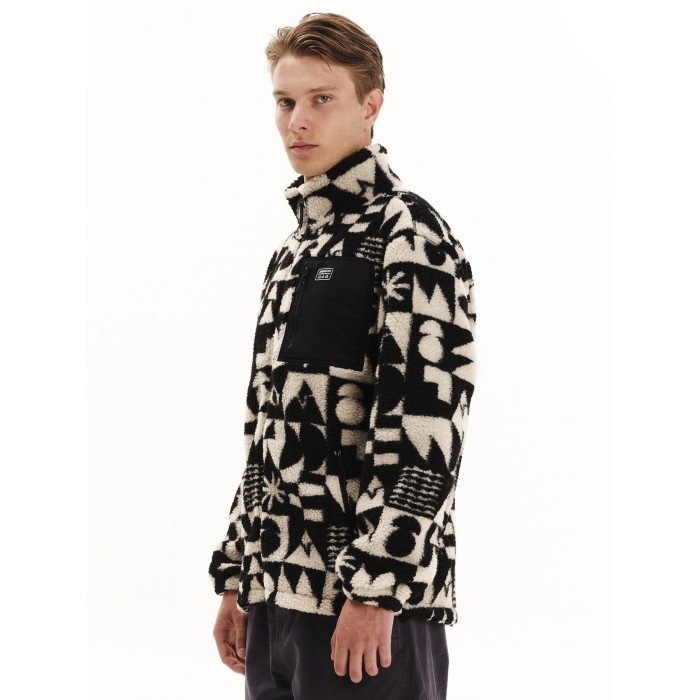 Ζακέτα Sherpa Emerson 252.EM290.406 PR542 OFF WHITE Φούτερ