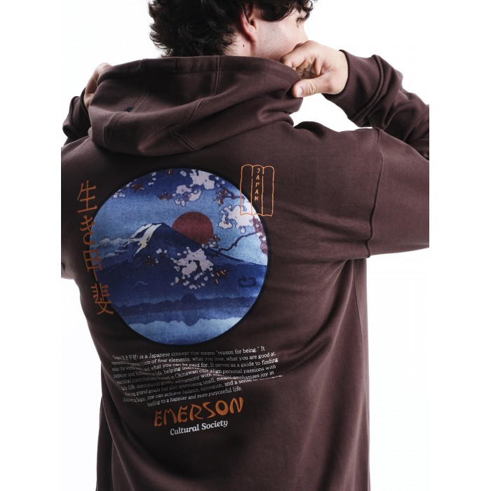 Φούτερ Emerson 252.EM20.27 Dark Brown Φούτερ