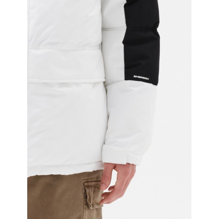Μπουφάν Emerson 232.EM10.57 White-Black Mπουφάν