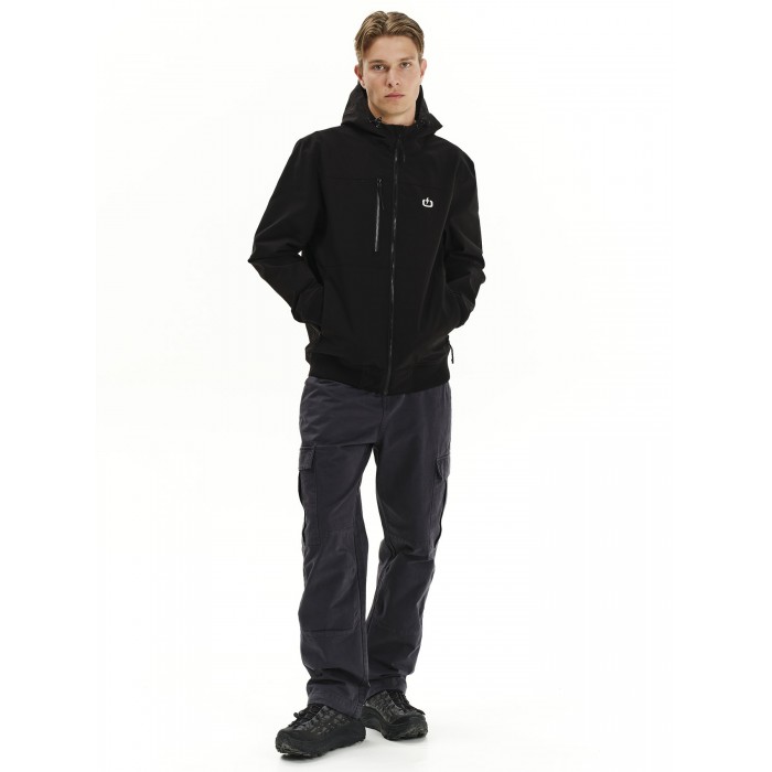 Μπουφάν Emerson Hooded Bomber 252.EM10.37 Black Χειμερινά  Μπουφάν