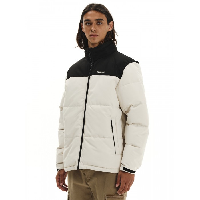 Μπουφάν Emerson Puffer 252.EM10.79 Cream - Black Χειμερινά  Μπουφάν