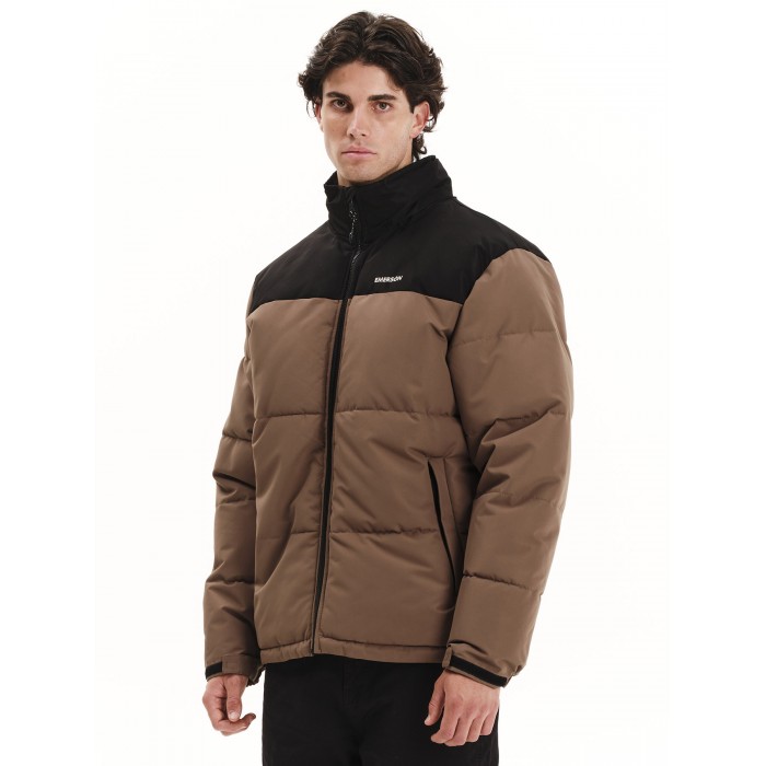 Μπουφάν Emerson Puffer 252.EM10.79 Light Brown - Black Χειμερινά  Μπουφάν
