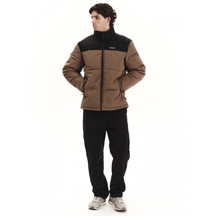 Μπουφάν Emerson Puffer 252.EM10.79 Light Brown - Black Χειμερινά  Μπουφάν