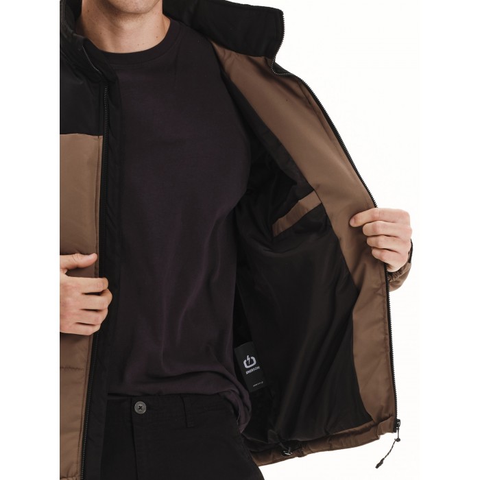 Μπουφάν Emerson Puffer 252.EM10.79 Light Brown - Black Χειμερινά  Μπουφάν