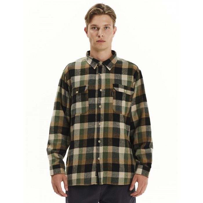 Πουκάμισο Emerson 252.EM60.80 Green Beige Πουκάμισα Πουκάμισο Emerson 252.EM60.80 Green Beige Πουκάμισα