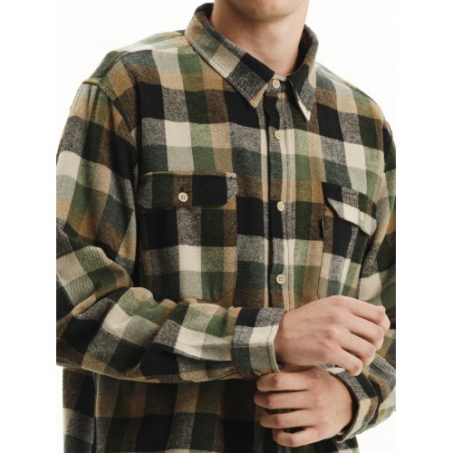 Πουκάμισο Emerson 252.EM60.80 Green Beige