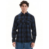 Πουκάμισο Emerson 252.EM60.80 Blue-Black