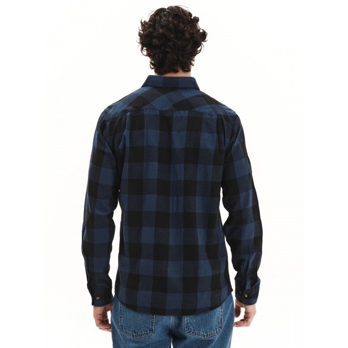 Πουκάμισο Emerson 252.EM60.80 Blue-Black Πουκάμισα Πουκάμισο Emerson 252.EM60.80 Blue-Black Πουκάμισα