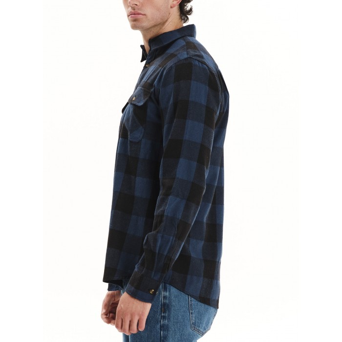 Πουκάμισο Emerson 252.EM60.80 Blue-Black Πουκάμισα Πουκάμισο Emerson 252.EM60.80 Blue-Black Πουκάμισα