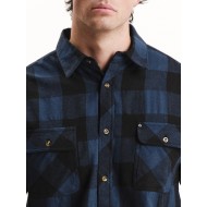 Πουκάμισο Emerson 252.EM60.80 Blue-Black