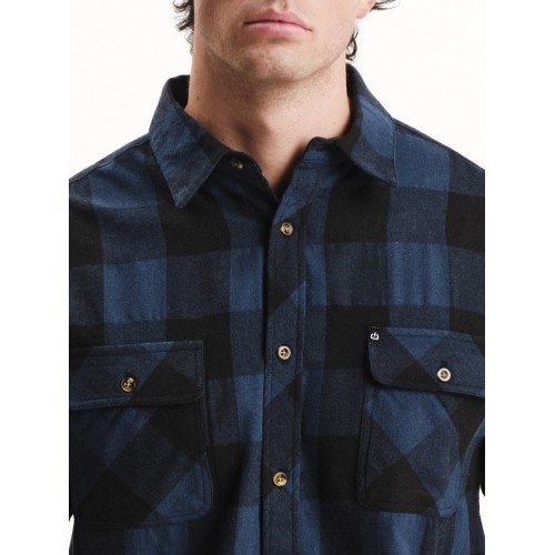 Πουκάμισο Emerson 252.EM60.80 Blue-Black Πουκάμισο Emerson 252.EM60.80 Blue-Black