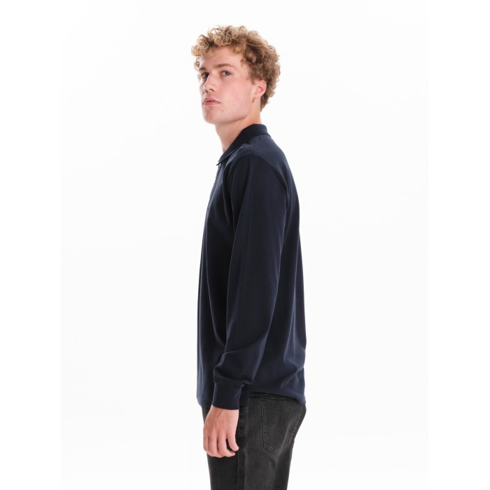 Μπλούζα Πόλο μακρύ μανίκι  Emerson 252.EM35.01A Navy Blue Polo