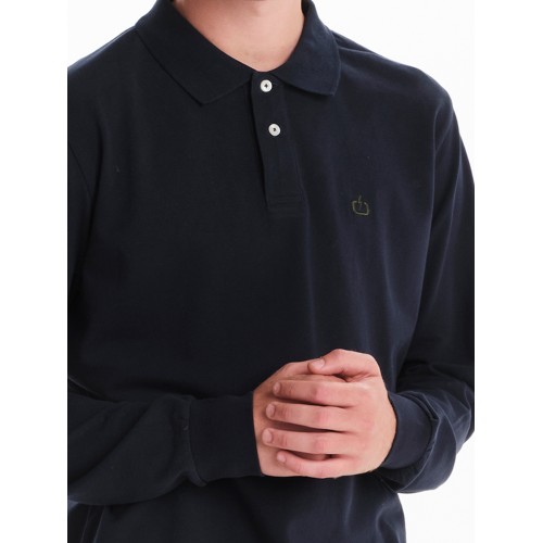 Μπλούζα Πόλο μακρύ μανίκι  Emerson 252.EM35.01A Navy Blue Μπλούζα Πόλο μακρύ μανίκι  Emerson 252.EM35.01A Navy Blue