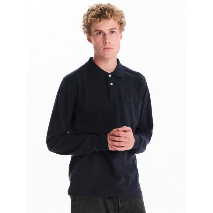 Μπλούζα Πόλο μακρύ μανίκι  Emerson 252.EM35.01A Navy Blue Polo