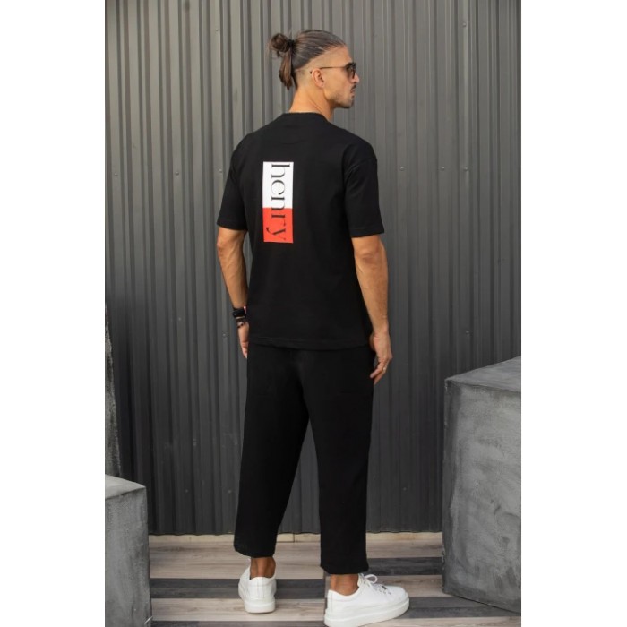 Μπλούζα Henry 9-119 Black T-Shirt Μπλούζα Henry 9-119 Black T-Shirt