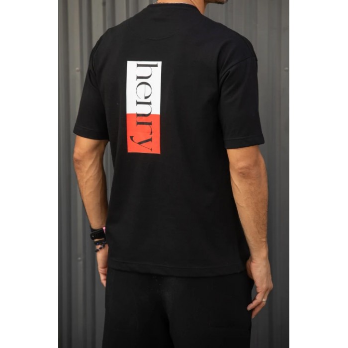 Μπλούζα Henry 9-119 Black T-Shirt Μπλούζα Henry 9-119 Black T-Shirt
