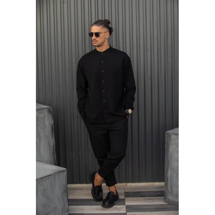 Πουκάμισο Overshirt Henry 9-120 Black Μακρυμάνικα Πουκάμισα