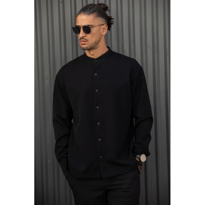 Πουκάμισο Overshirt Henry 9-120 Black Μακρυμάνικα Πουκάμισα