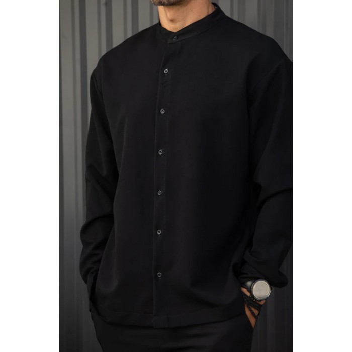 Πουκάμισο Overshirt Henry 9-120 Black Μακρυμάνικα Πουκάμισα