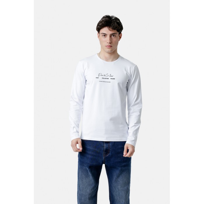 Μπλούζα Paco 2581026-03 White Μακρυμάνικες