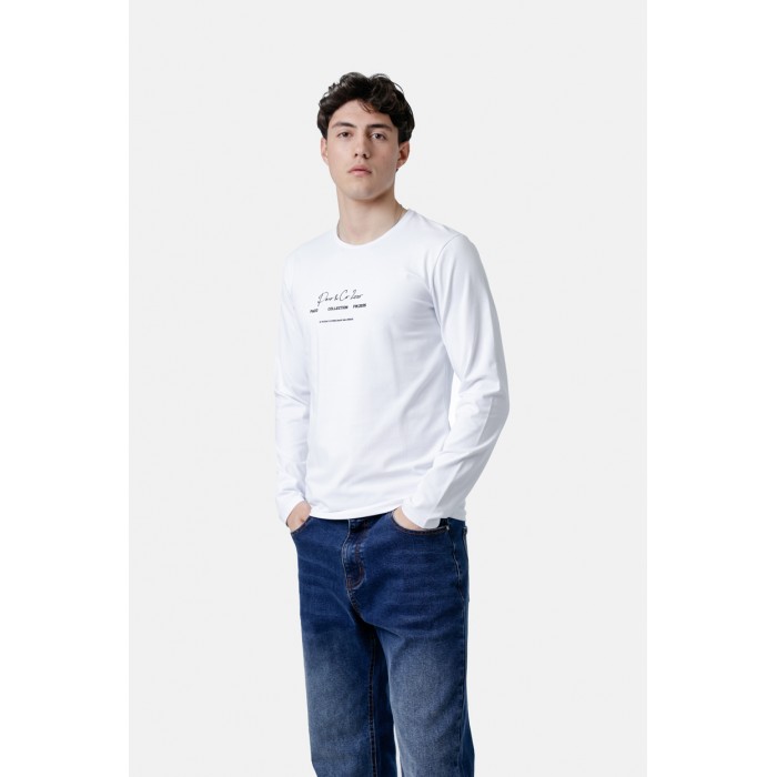 Μπλούζα Paco 2581026-03 White Μακρυμάνικες