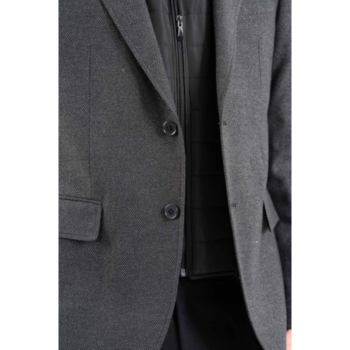 Σακάκι Vittorio 900-2526-VESTO Dark Grey Σακάκι-Κοστούμι 