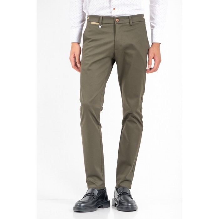 Παντελόνι Vittorio 500-2526-COMO Olive Chinos