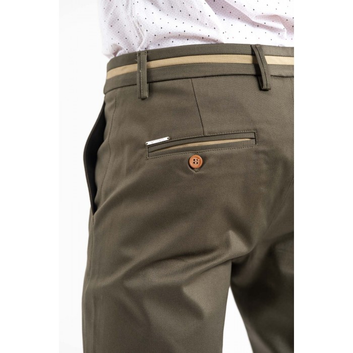 Παντελόνι Vittorio 500-2526-COMO Olive Chinos