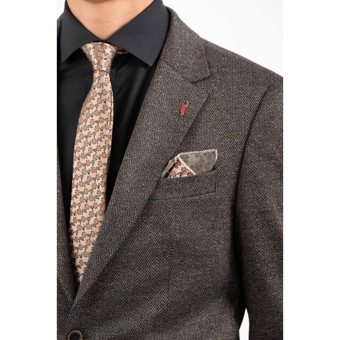 Σακάκι Vittorio 900-2526-CORTE Dark Orange Σακάκι-Κοστούμι 