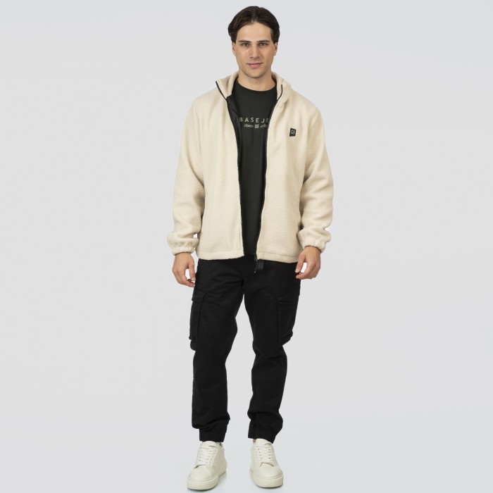 Ζακέτα Sherpa Rebase 252-RFT-7010 Off White  Φούτερ