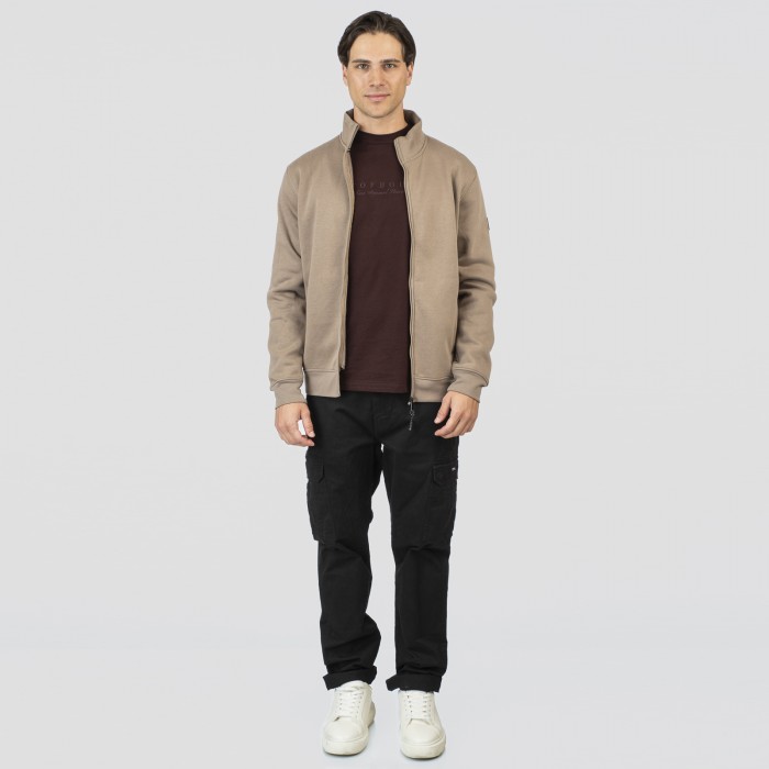 Ζακέτα Rebase 252-RTOP-1061 Dark Beige Ζακέτες