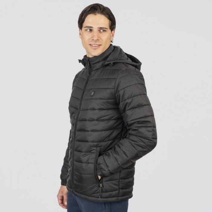 Μπουφάν Puffer Rebase 252-RJK-2040 Black Χειμερινά  Μπουφάν