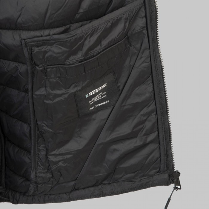 Μπουφάν Puffer Rebase 252-RJK-2040 Black Χειμερινά  Μπουφάν