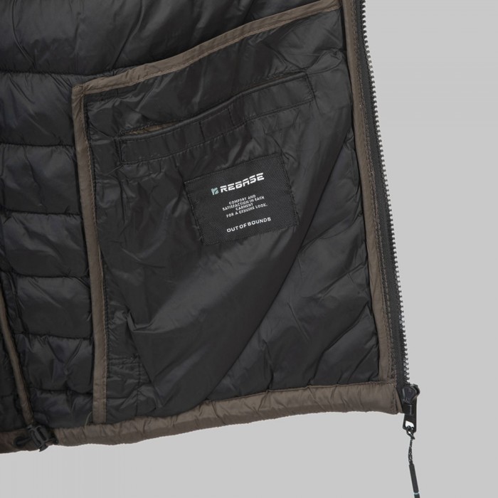 Μπουφάν Puffer Rebase 252-RJK-2040 Dark Elephant Χειμερινά  Μπουφάν