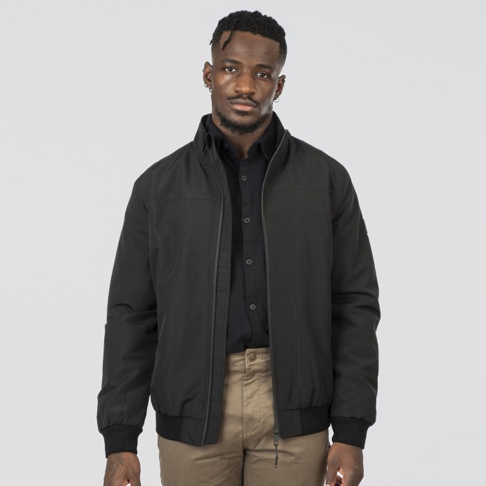 Μπουφάν Rebase 252-RJK-2044 Black Χειμερινά  Μπουφάν