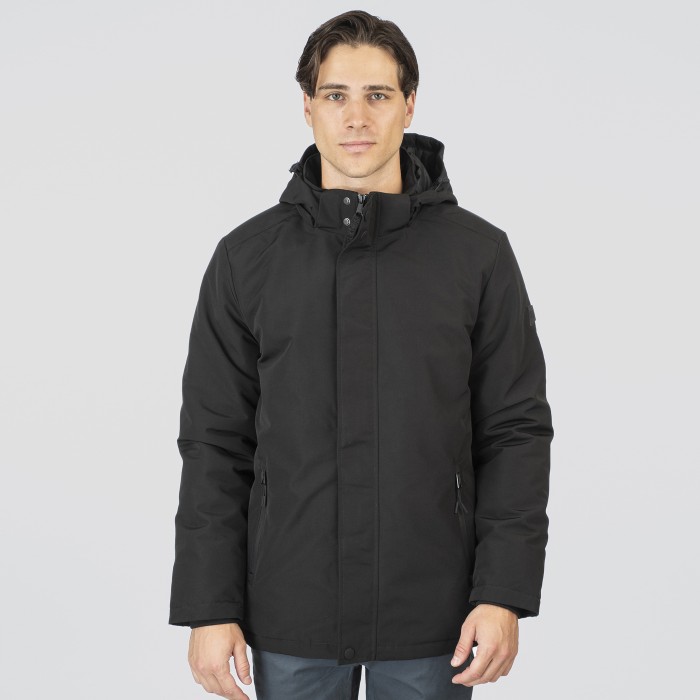 Μπουφάν Rebase 252-RJK-2050 Black Χειμερινά  Μπουφάν