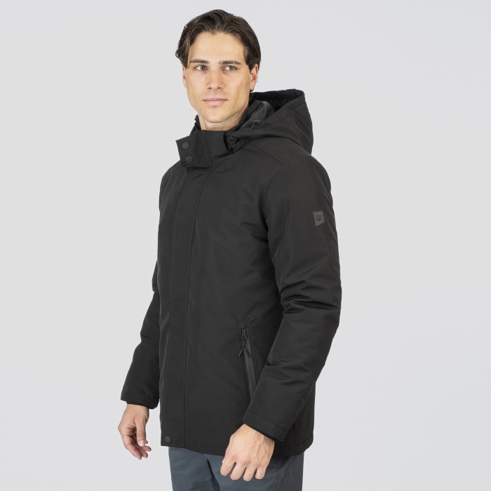 Μπουφάν Rebase 252-RJK-2050 Black Χειμερινά  Μπουφάν