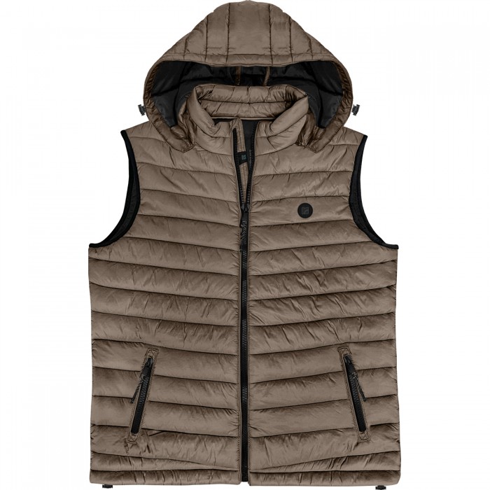 Γιλέκο Rebase 252-RSJK-2039 Greige Mπουφάν