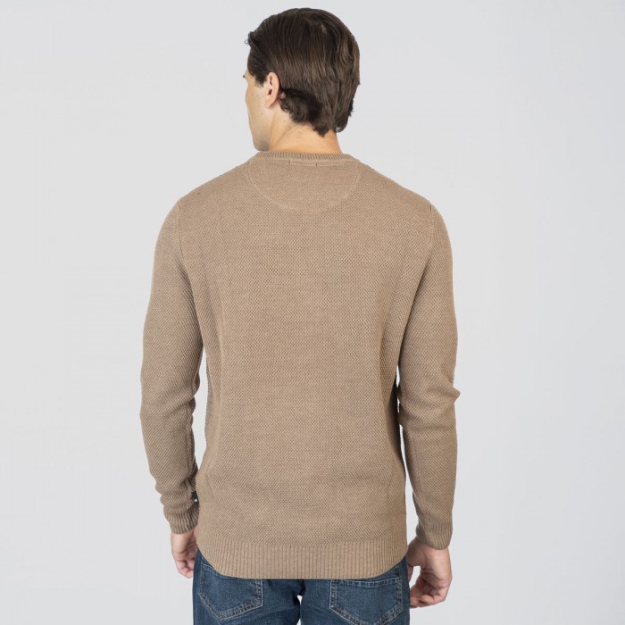 Πλεκτό Rebase 252RKNIT-8036 Beige Melange Πλεκτά