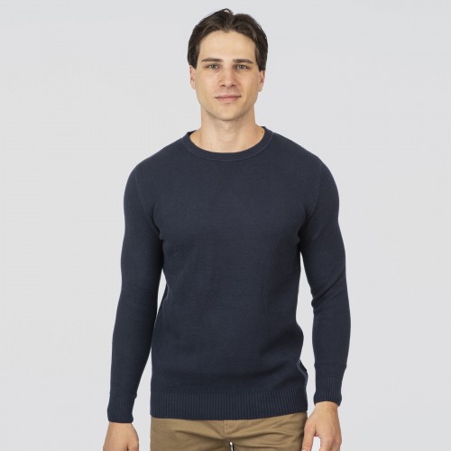 Πλεκτό Rebase 252RKNIT-8036 Blue Marine
